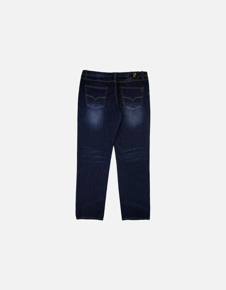 Jeans Metal Tiger Pocket Denim Jeans Dark Denim
