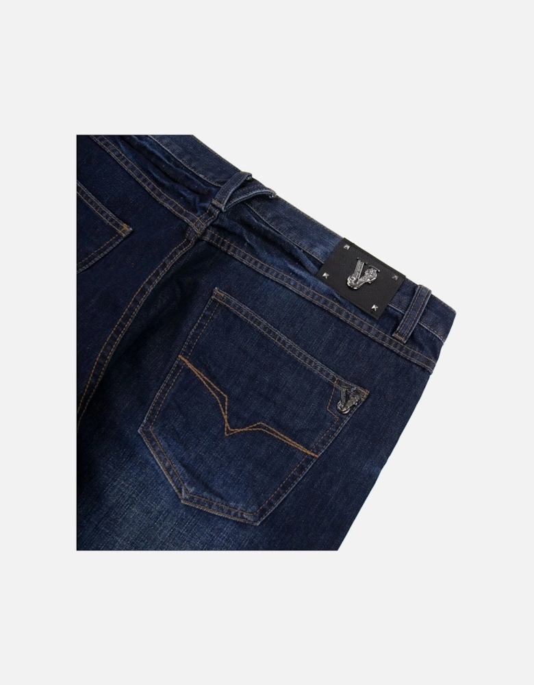 Jeans Metal Tiger Pocket Denim Jeans Dark Denim