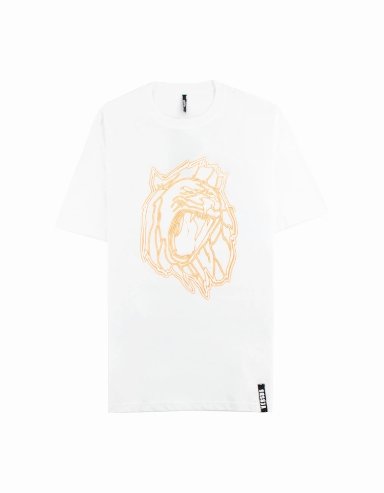 Versace Versus Lion Head Print T-shirt White