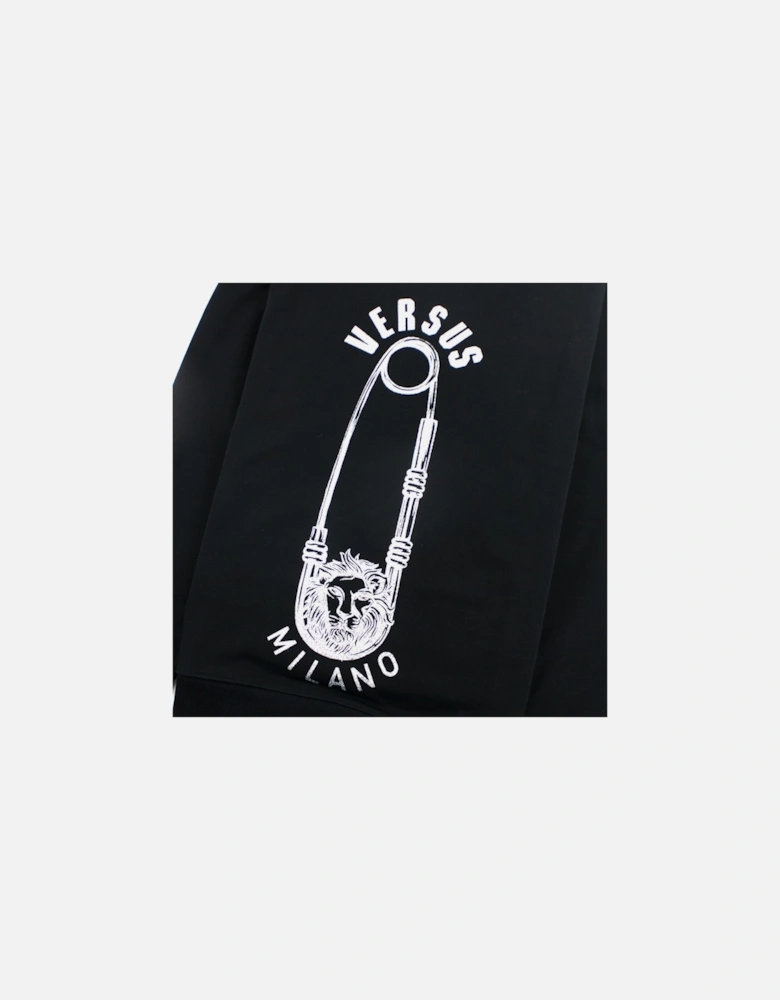 Versace Versus Pin Logo Sweatshirt Black