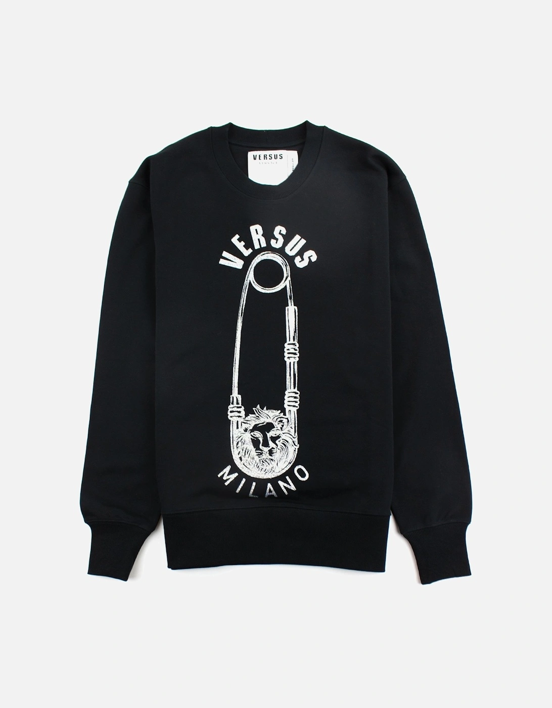 Versace Versus Pin Logo Sweatshirt Black, 3 of 2