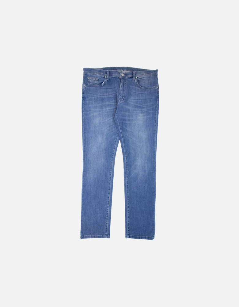 Medusa Vest Band Casual Jeans Denim Blue