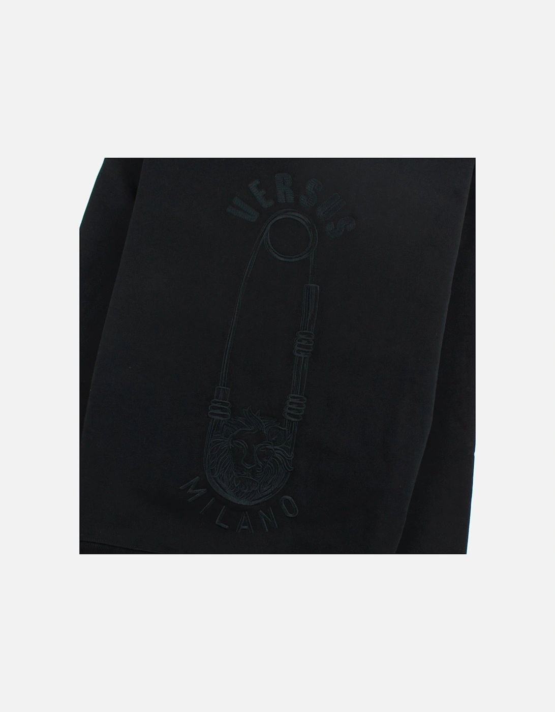 Versace Versus Embroidered Pin Sweatshirt Black