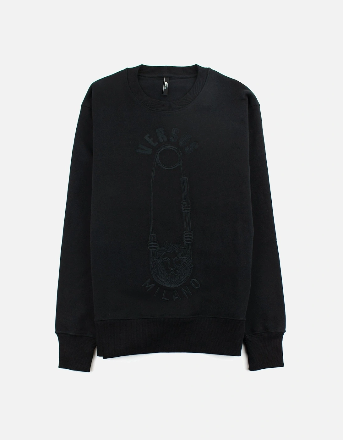 Versace Versus Embroidered Pin Sweatshirt Black, 3 of 2