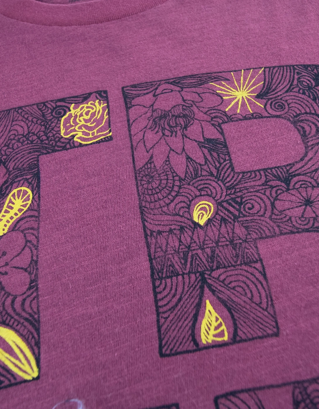 Skinny Lines S/s T Shirt Oxblood