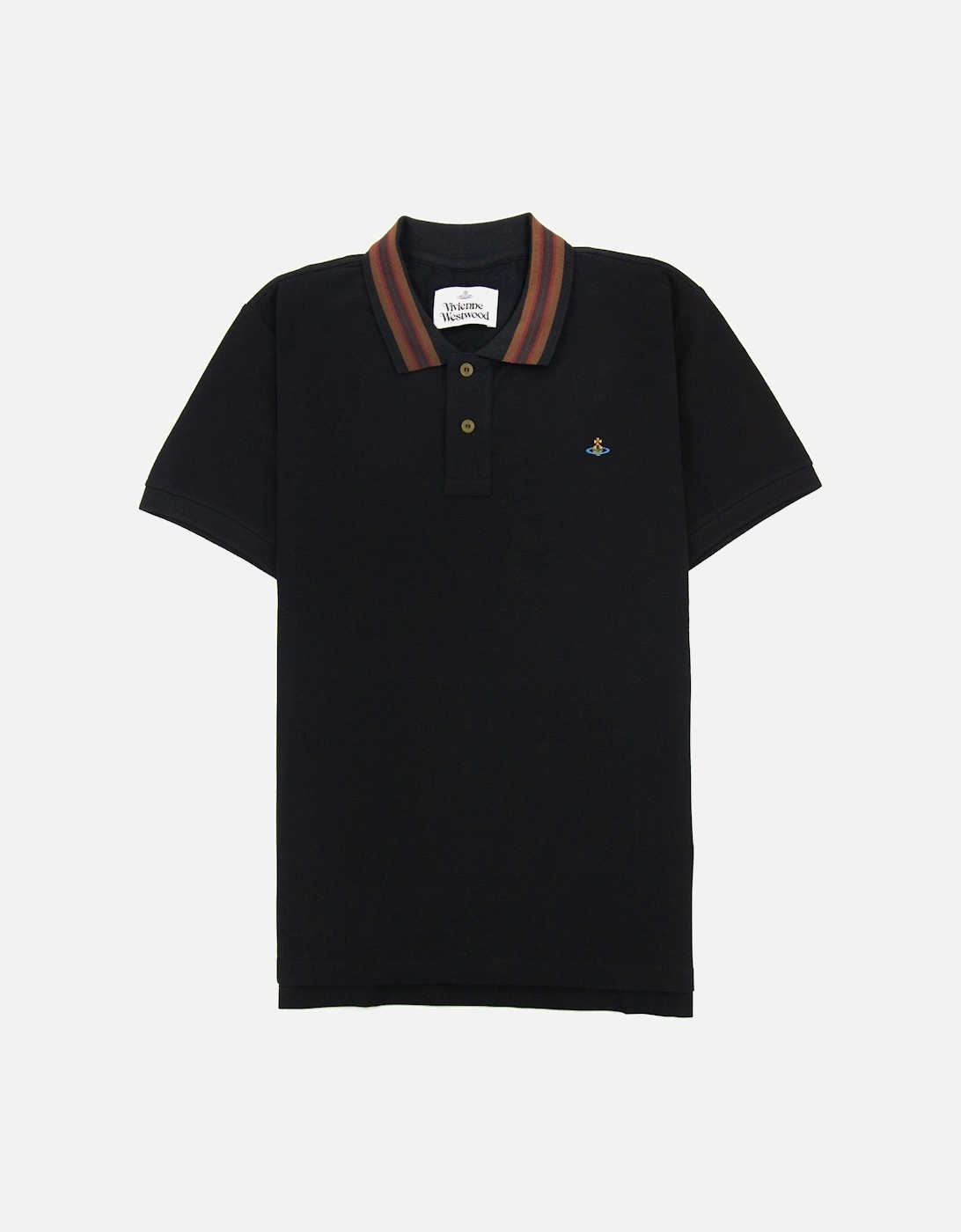 Classic Polo Stripe Collar Black, 5 of 4