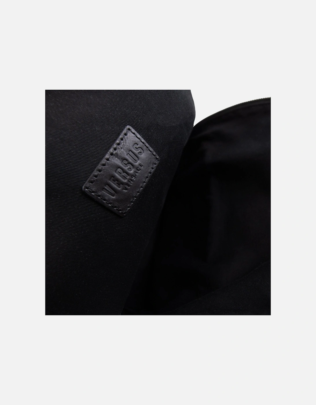 Versace Versus Versus Lion Soft Leather Backpack Black