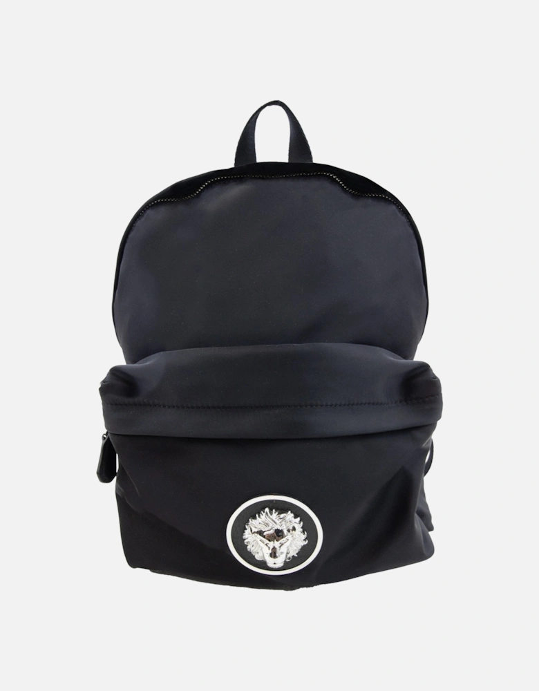 Versace Versus Versus Lion Soft Leather Backpack Black