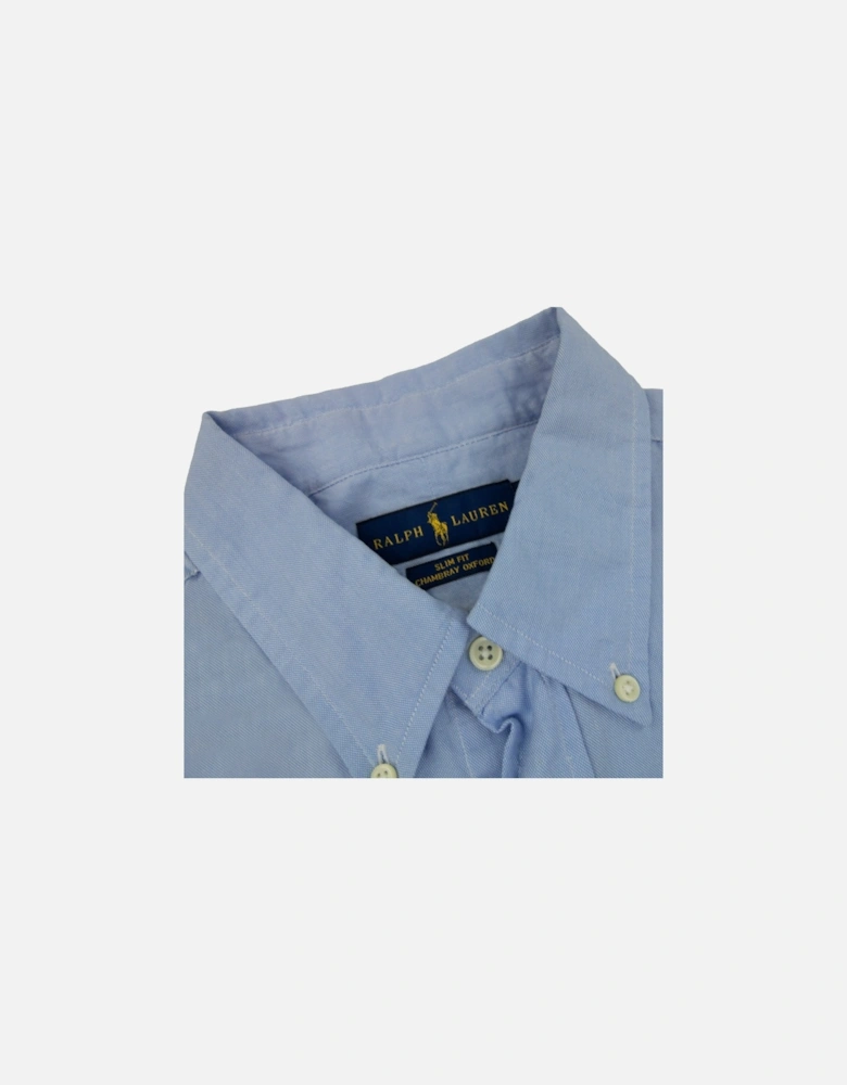 Chambray Oxford Long Sleve Shirt Sky Blue