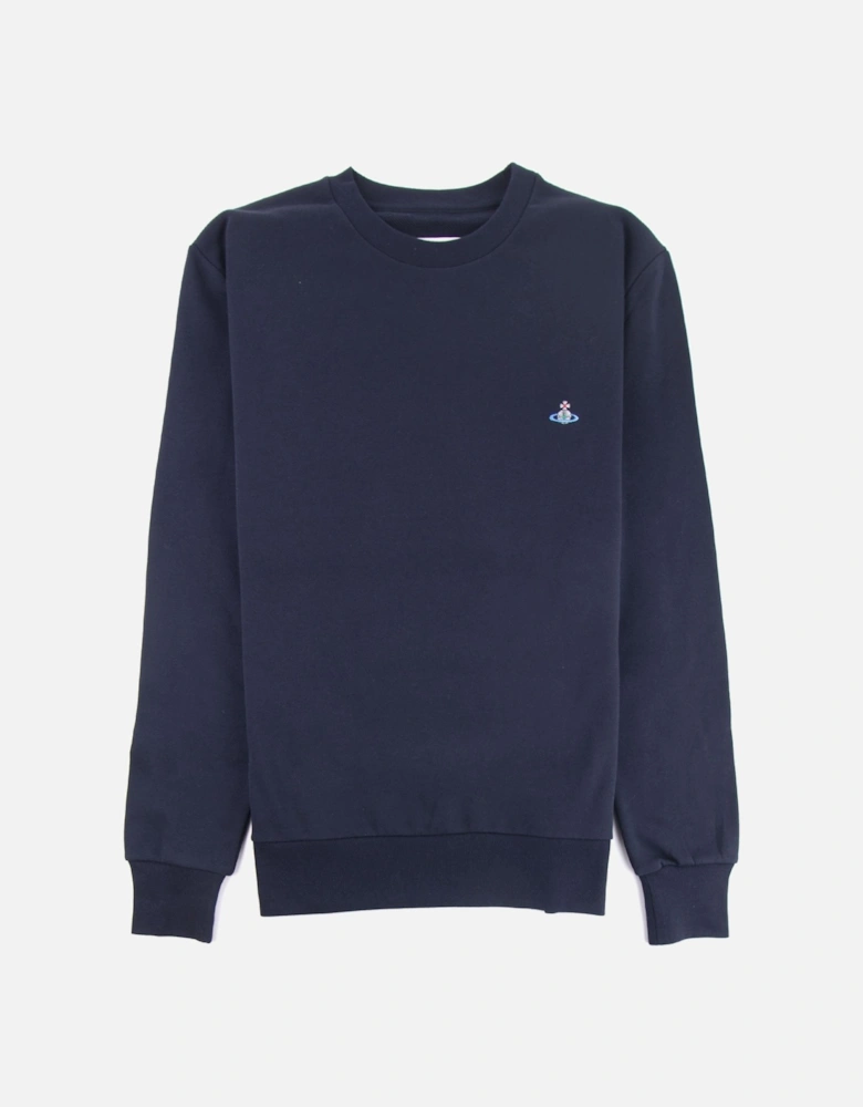 Roundneck Logo Sweatshirt Navy