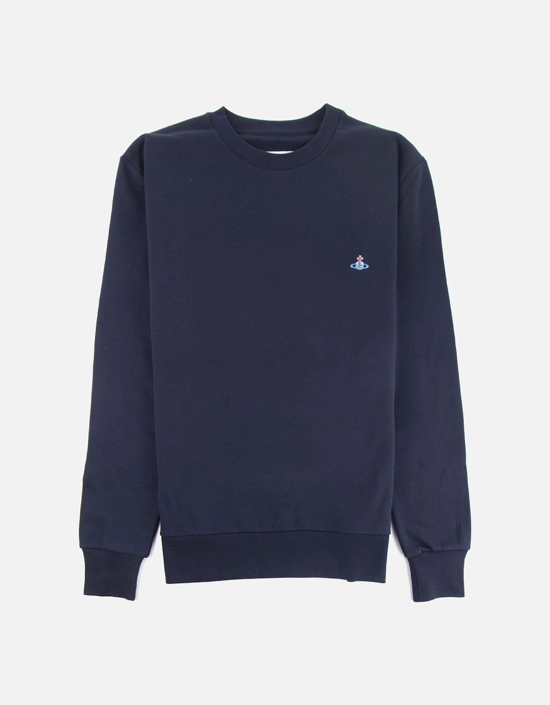 Roundneck Logo Sweatshirt Navy, 3 of 2