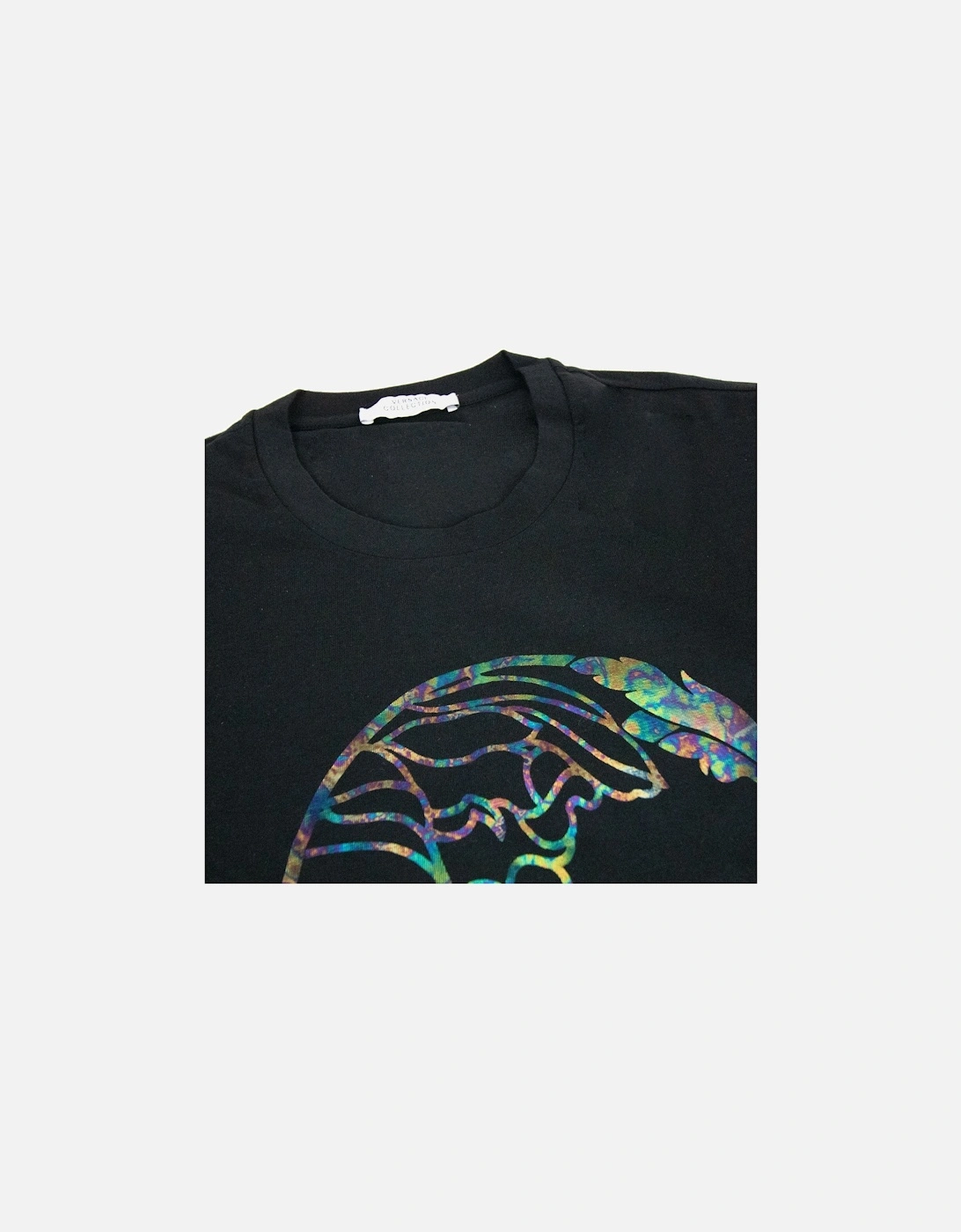 Reflective Medusa Logo L/s T Shirt Black SA30