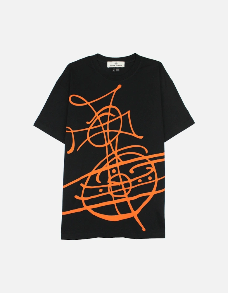 Graffiti Orb Classic T Shirt Black