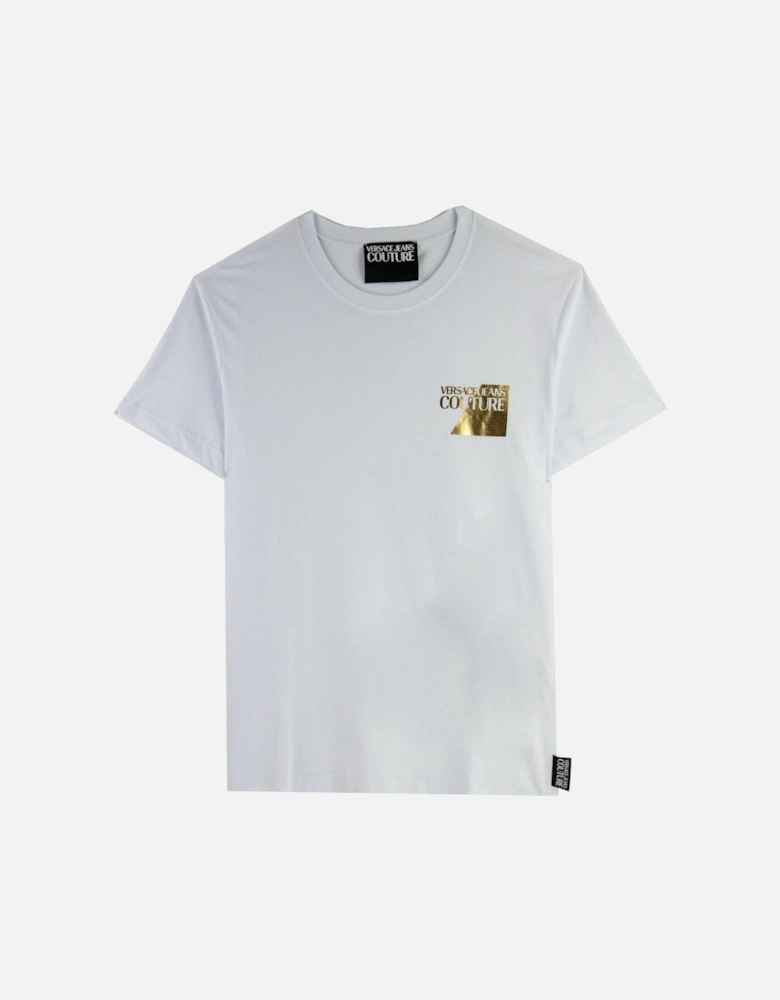 Jeans Couture Chest Logo Foil Tshirt White