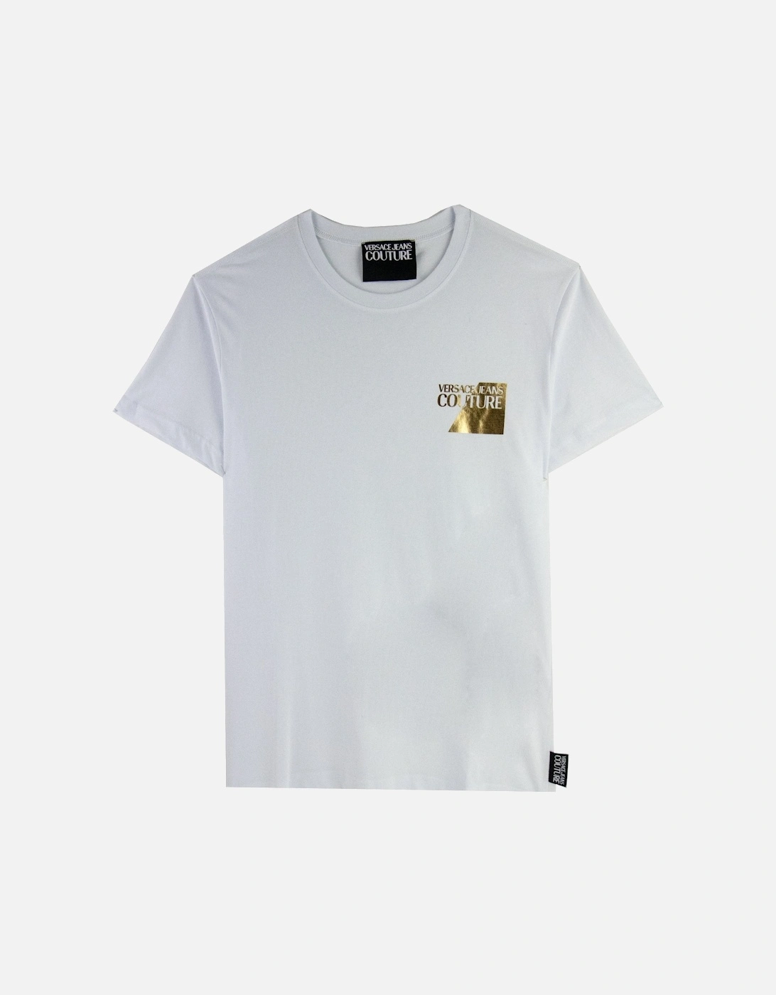 Jeans Couture Chest Logo Foil Tshirt White, 3 of 2