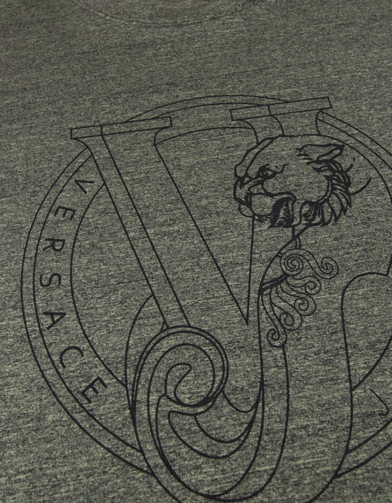 Jeans Log Print S/s T Shirt Green