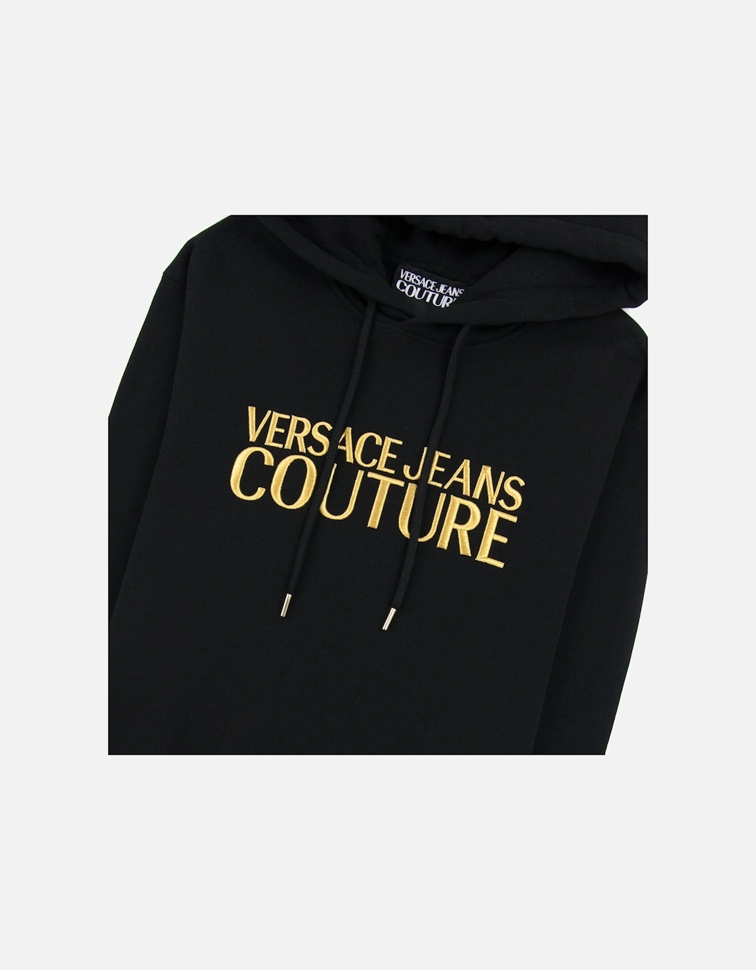 Jeans Couture Gold Logo Hoody Black
