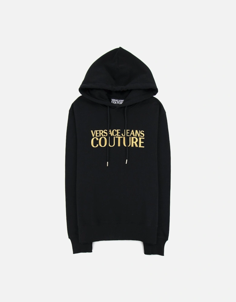 Jeans Couture Gold Logo Hoody Black