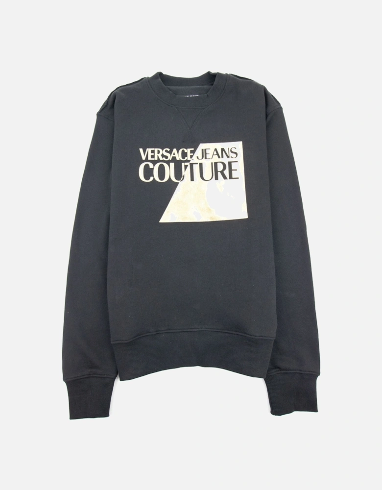 Jeans Couture Big Split Foil Sweatshirt Black 899