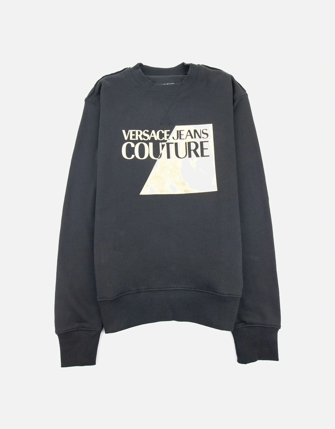 Jeans Couture Big Split Foil Sweatshirt Black 899, 3 of 2