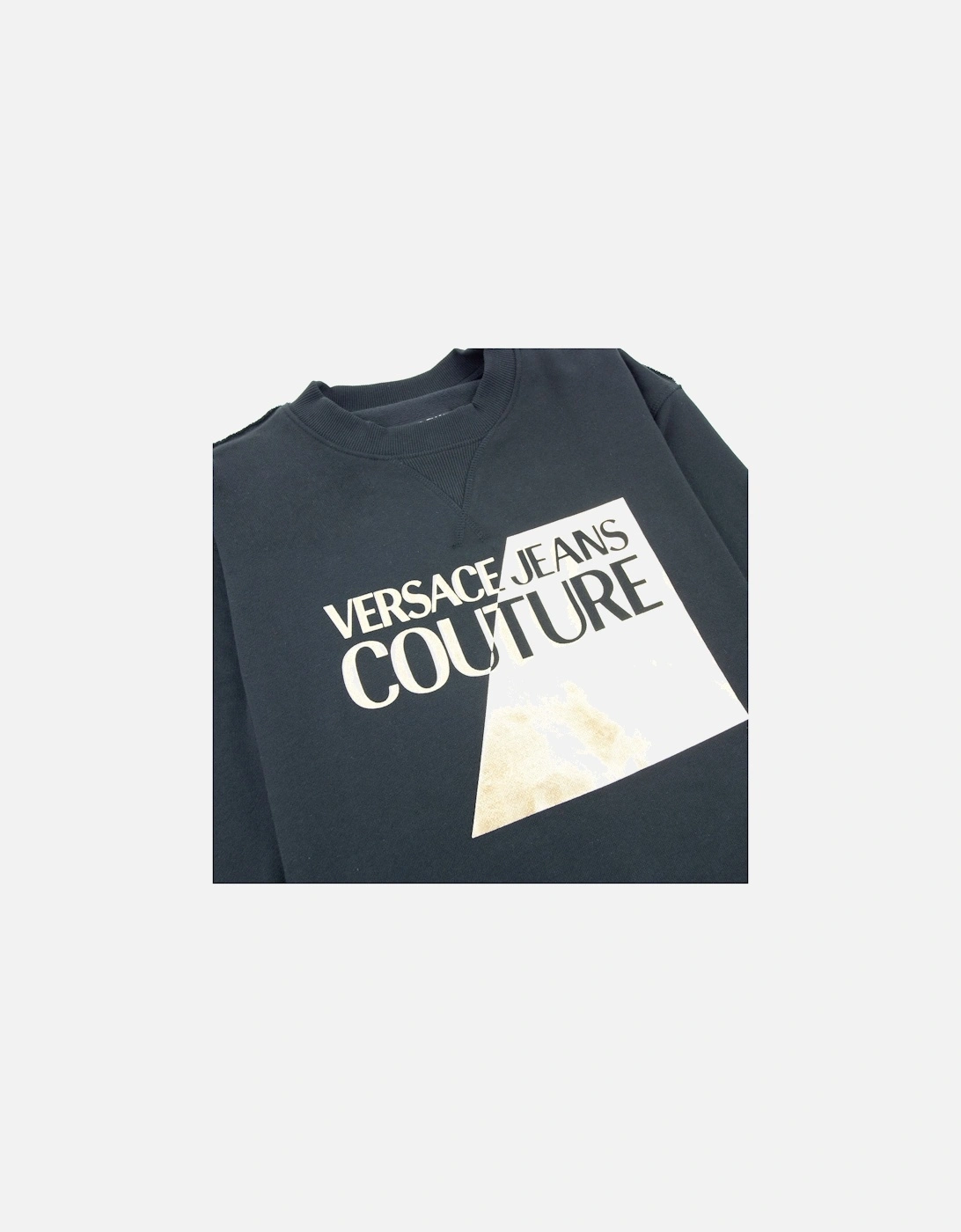 Jeans Couture Big Split Foil Sweatshirt Black 899