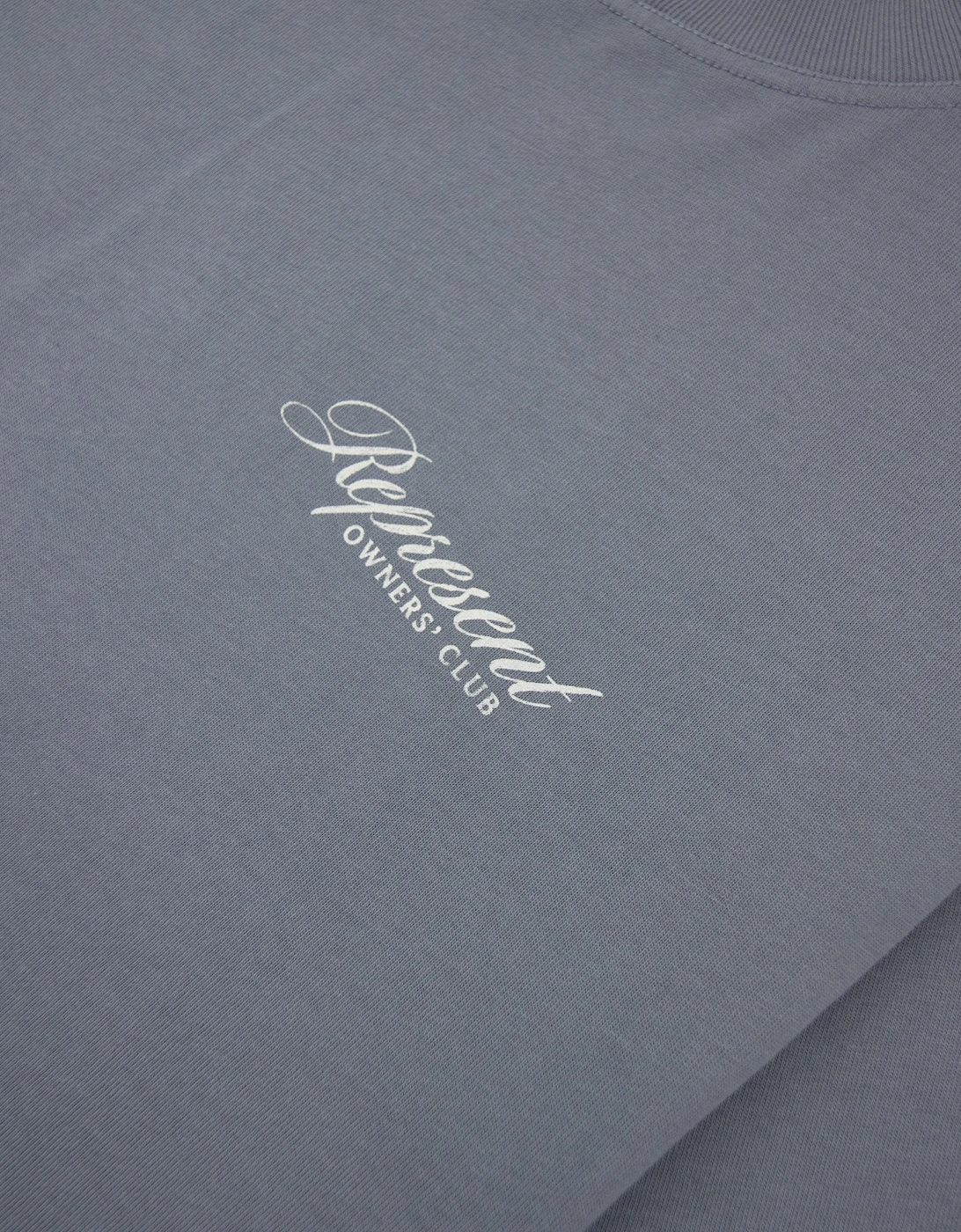 Owners Club Script T Shirt Dusty Blue