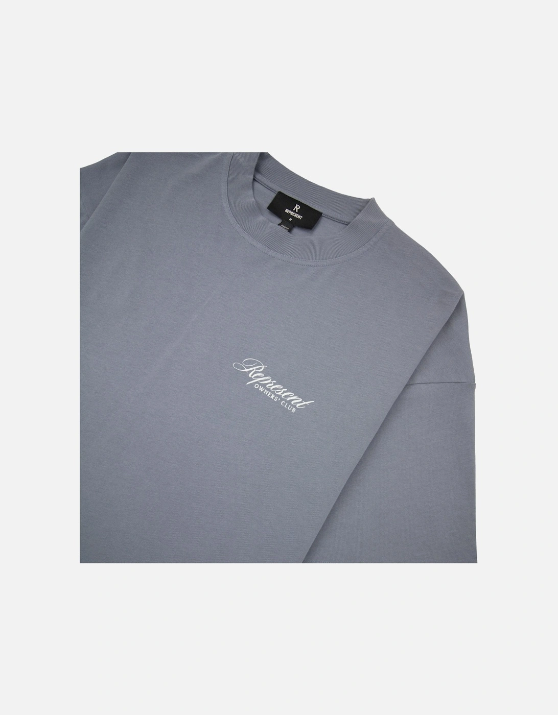 Owners Club Script T Shirt Dusty Blue