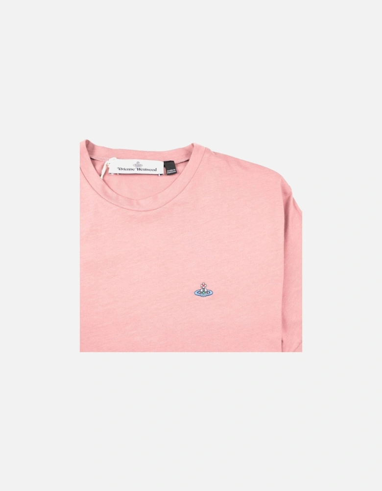 Small Orb Logo T-shirt Pink