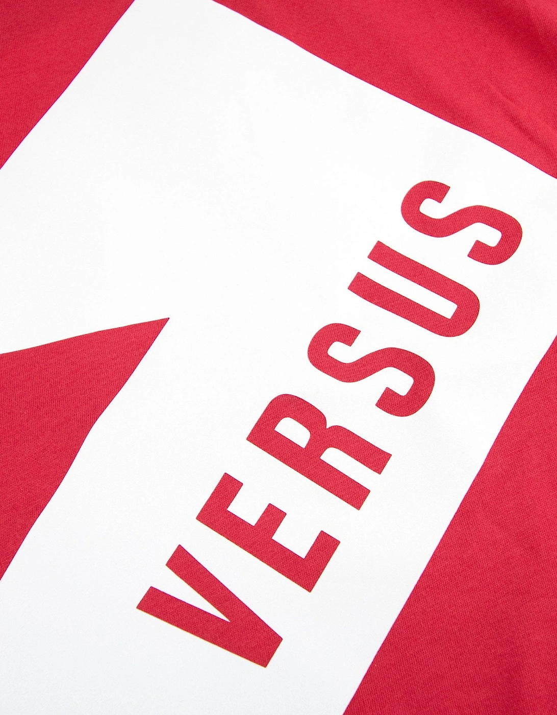 Versace Versus Printed Logo T Shirt Red