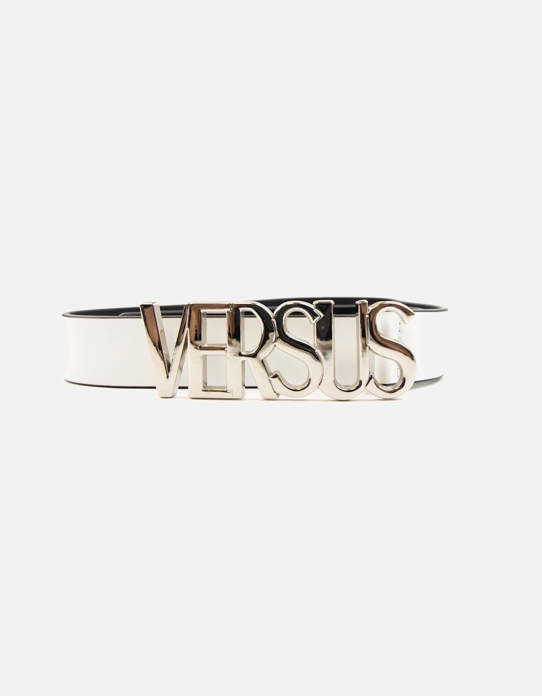 Men's Versace Versus Capital Lettering Belt White - Size: 90CM