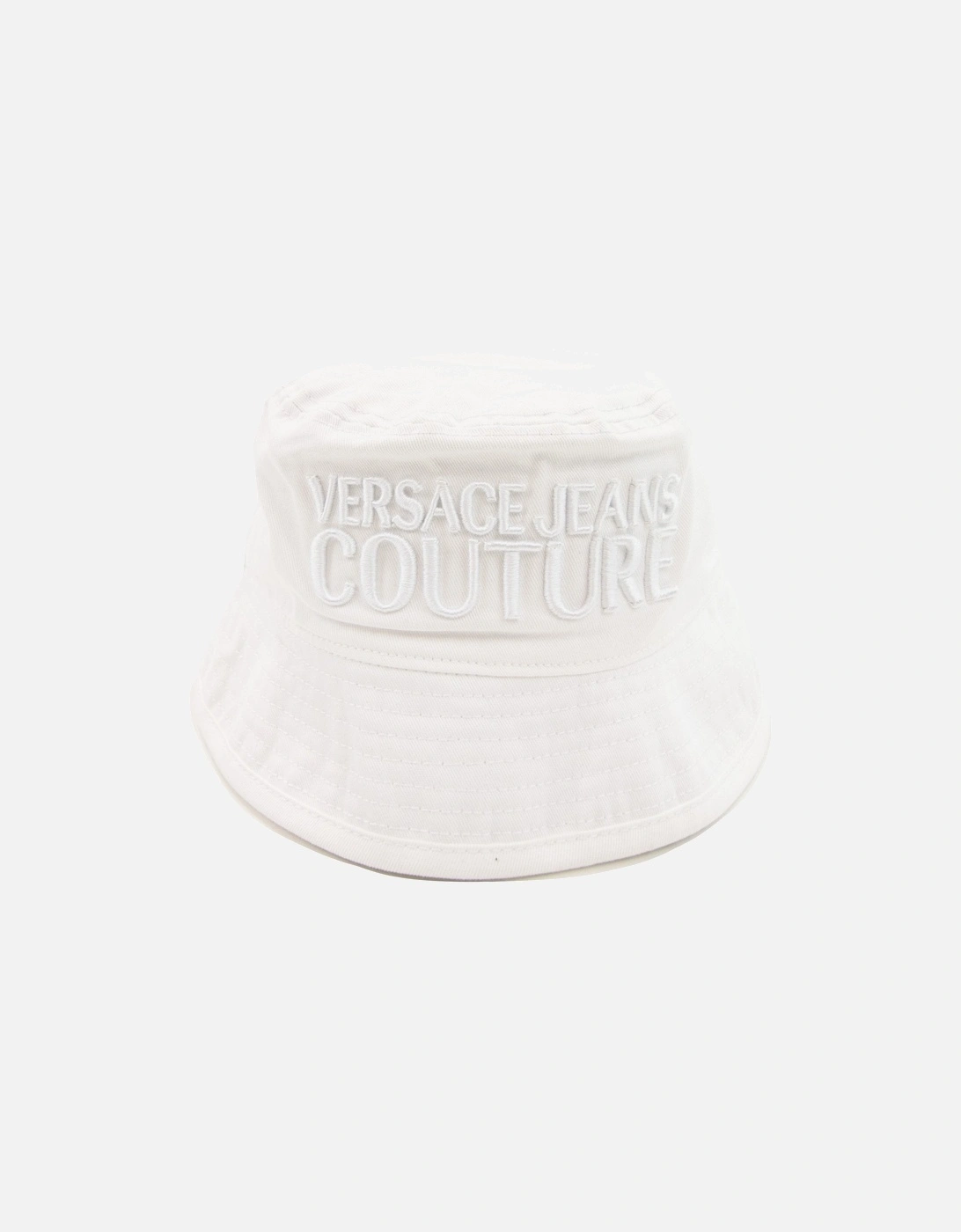 Jeans Couture Logo Embroidered Fisherman Hat White 003, 6 of 5