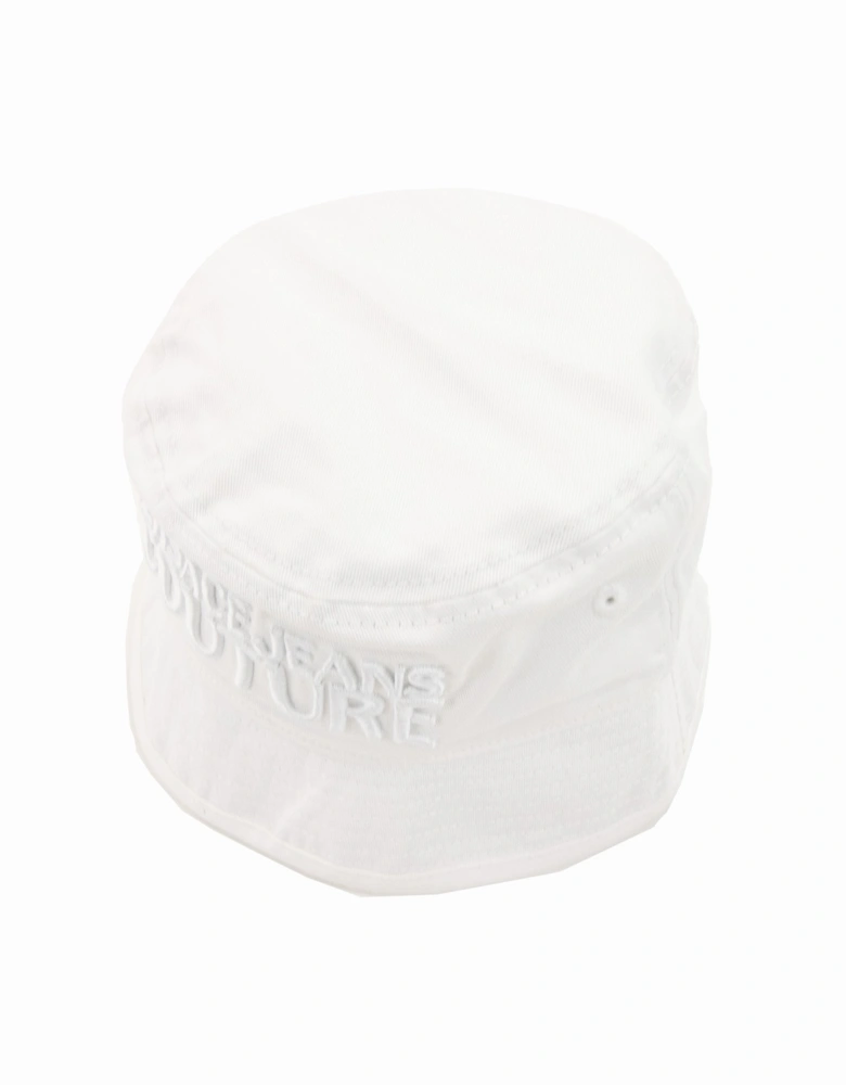 Jeans Couture Logo Embroidered Fisherman Hat White 003
