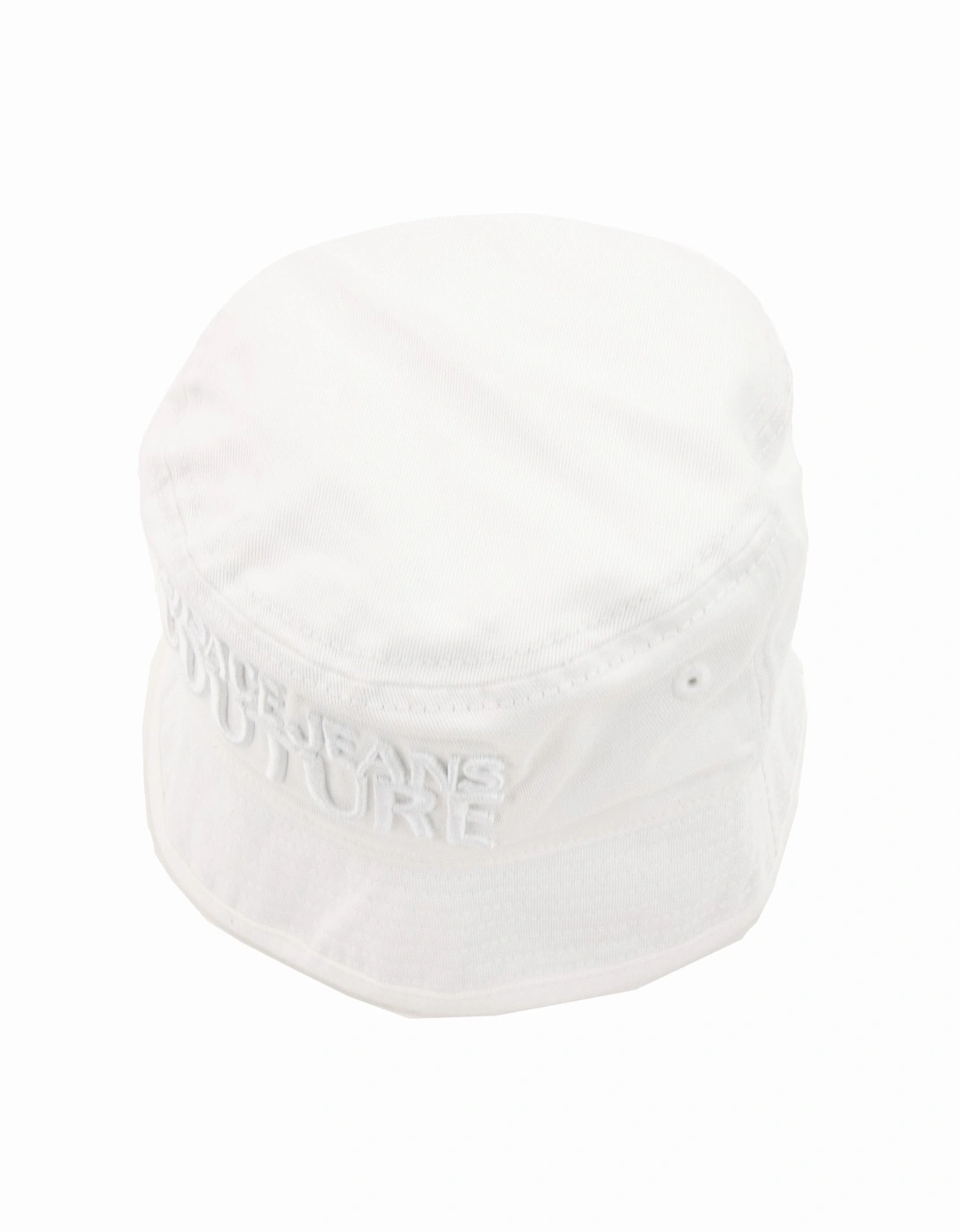 Jeans Couture Logo Embroidered Fisherman Hat White 003