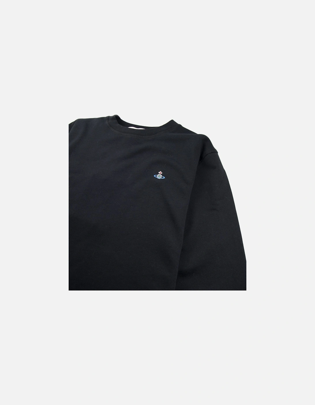 Orb Logo Sweatshirt with Arm Buckles Black