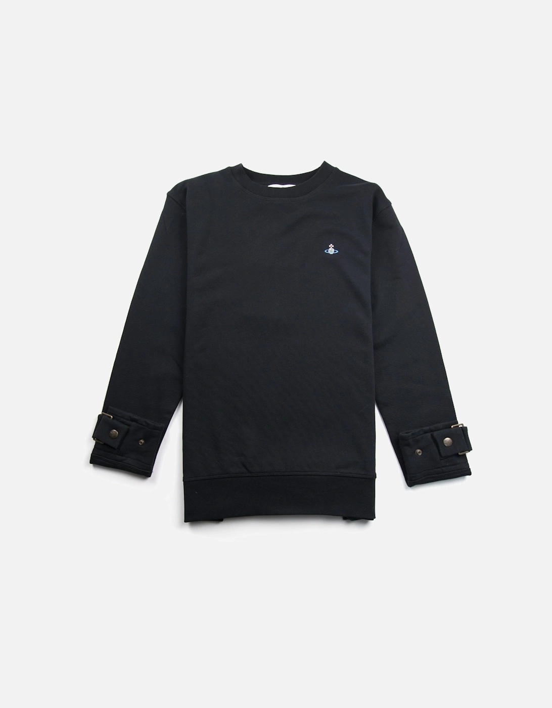 Orb Logo Sweatshirt with Arm Buckles Black, 4 of 3