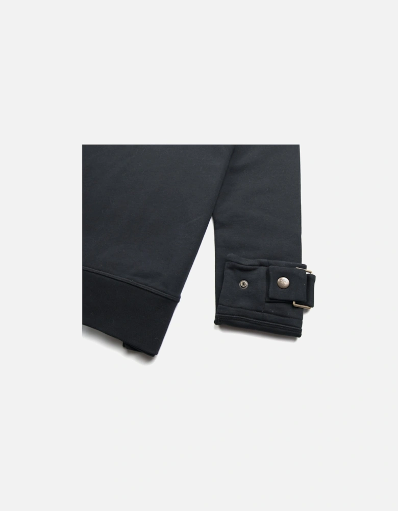 Orb Logo Sweatshirt with Arm Buckles Black