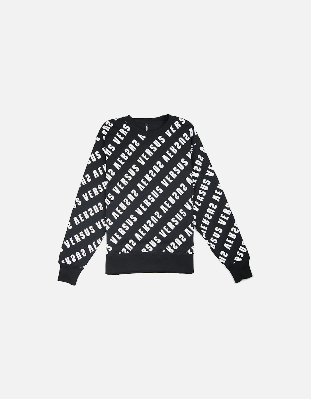 Versace Versus Multi Versus Stamp Sweatshirt Black, 3 of 2