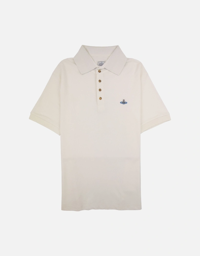 Orb Logo S/s Polo Shirt White