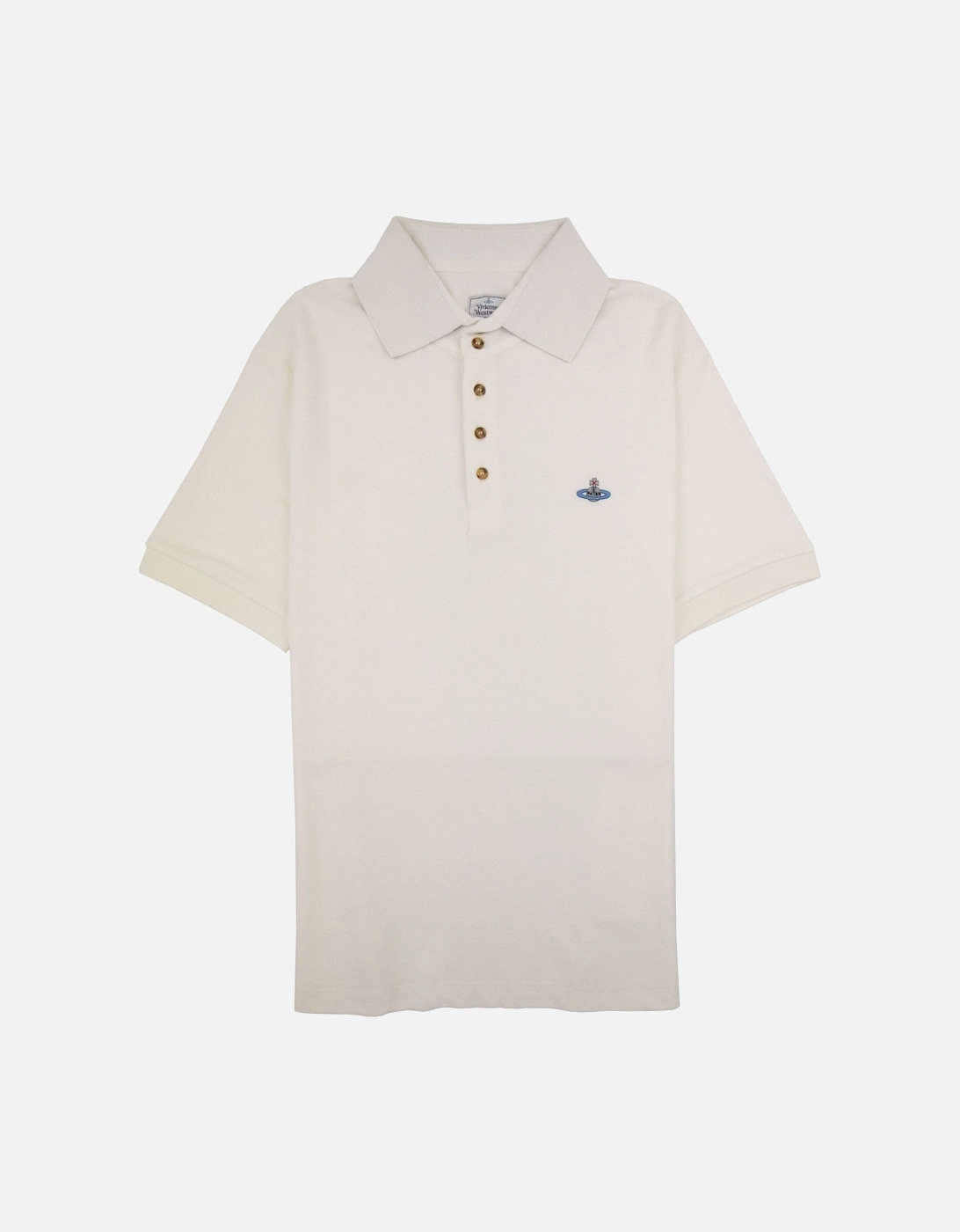 Orb Logo S/s Polo Shirt White, 4 of 3