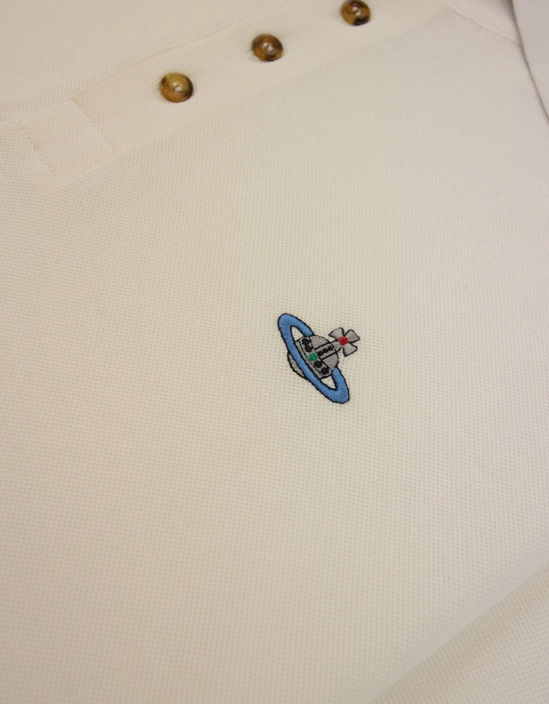 Orb Logo S/s Polo Shirt White