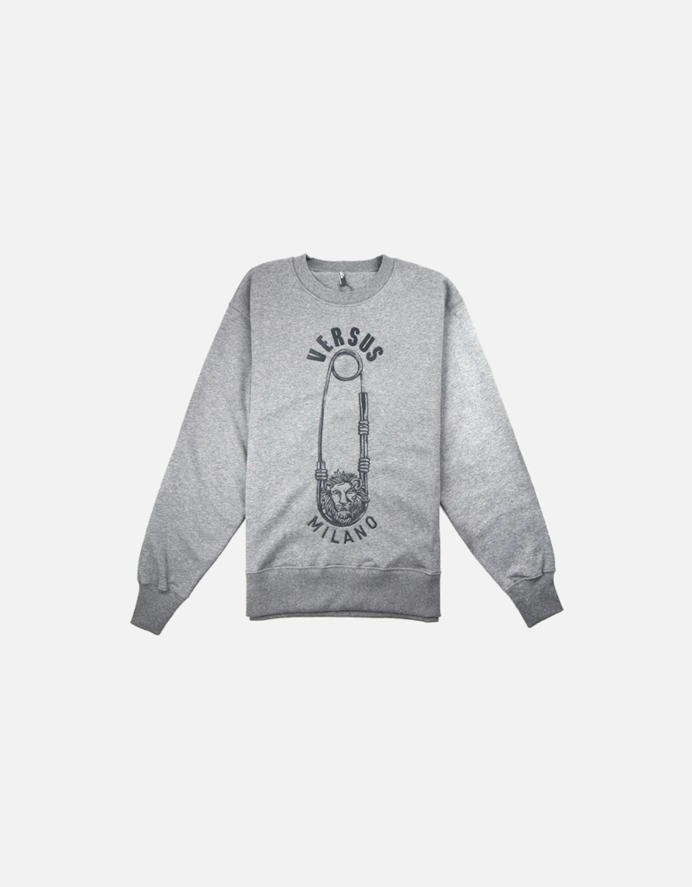 Versace Versus Safety Pin Sweatshirt Grey