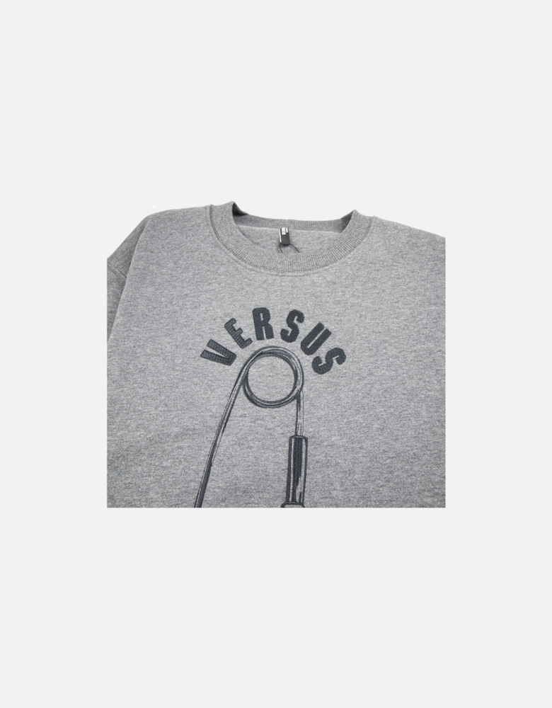 Versace Versus Safety Pin Sweatshirt Grey