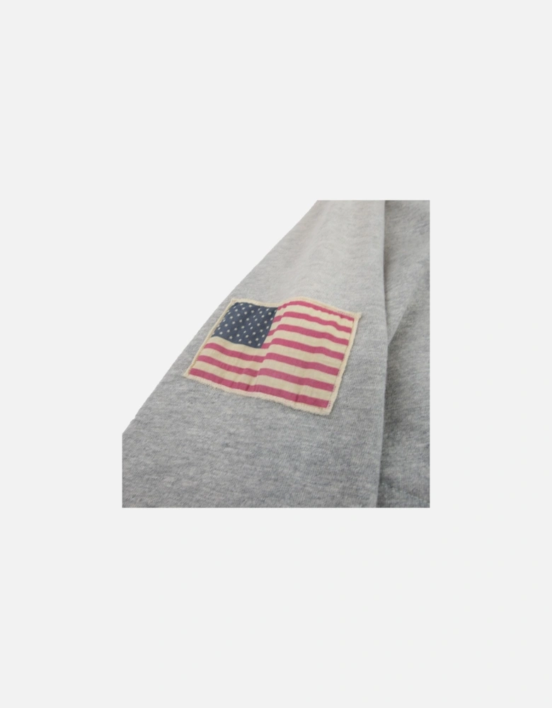 True Camo Rubber Print Zip Up Hoody Gray Marl Melan