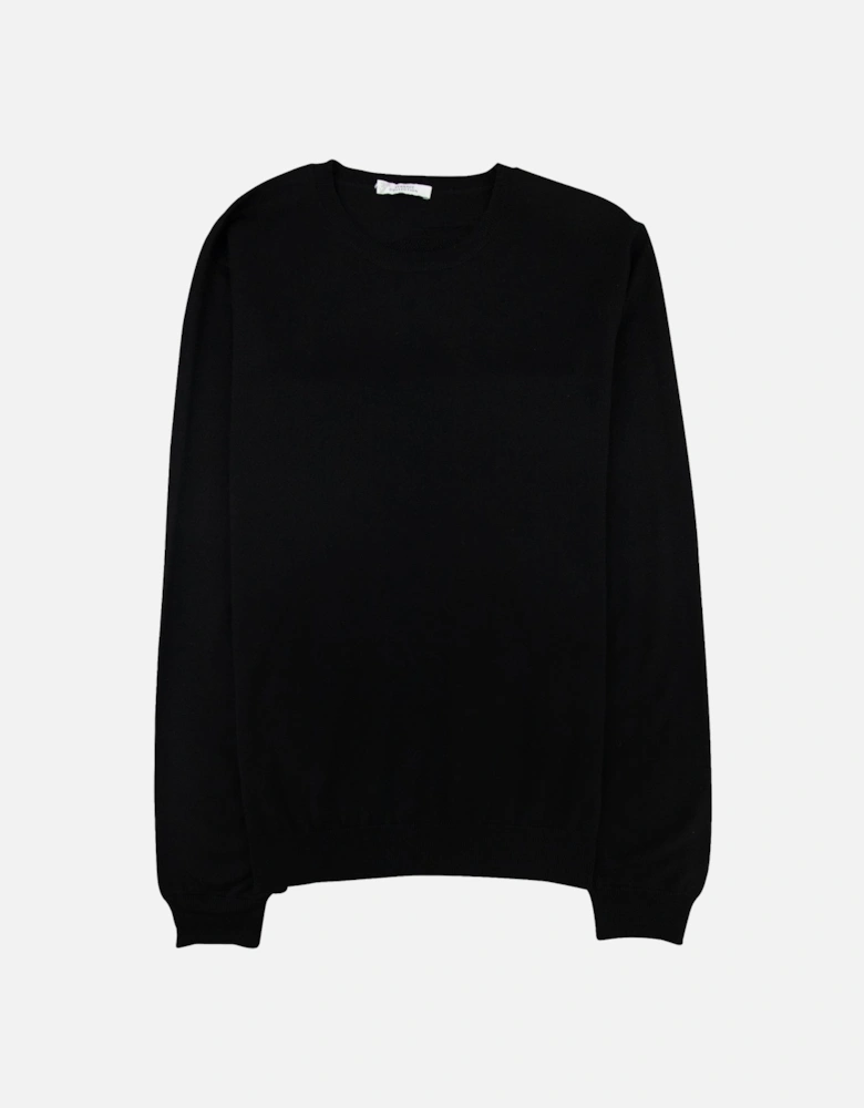 Back Medusa Knitted Sweater Black