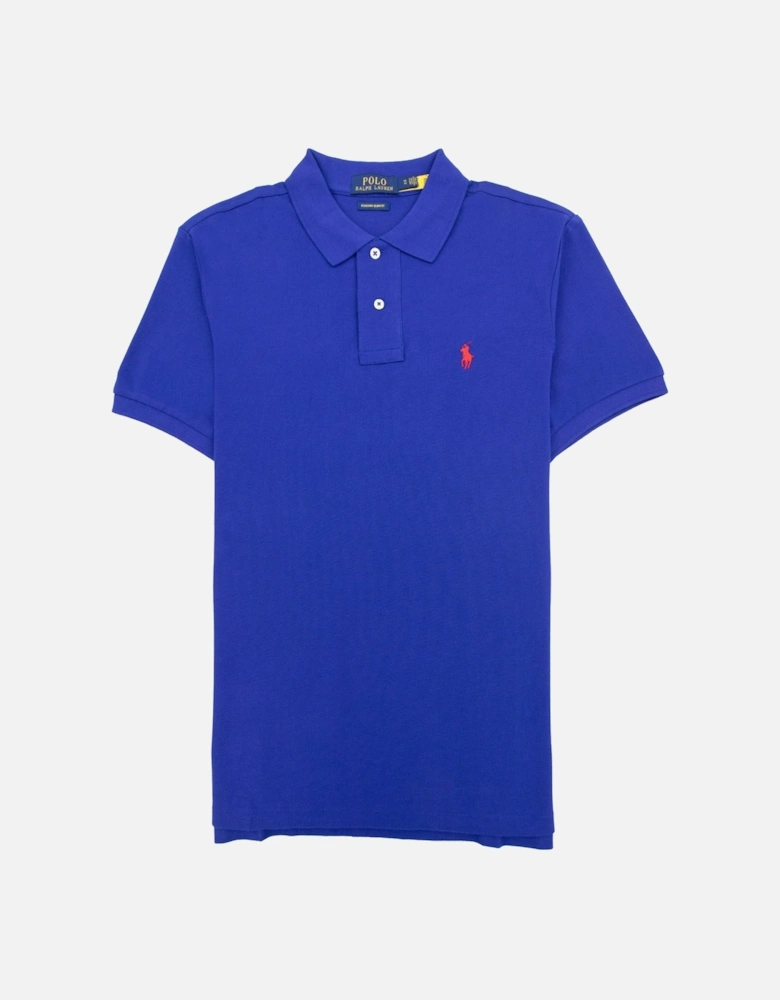 Custom Slim Fit Polo Blue