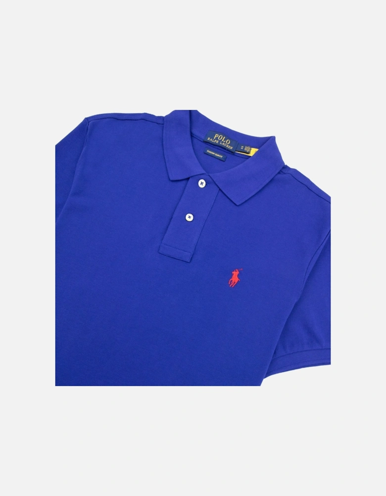 Custom Slim Fit Polo Blue