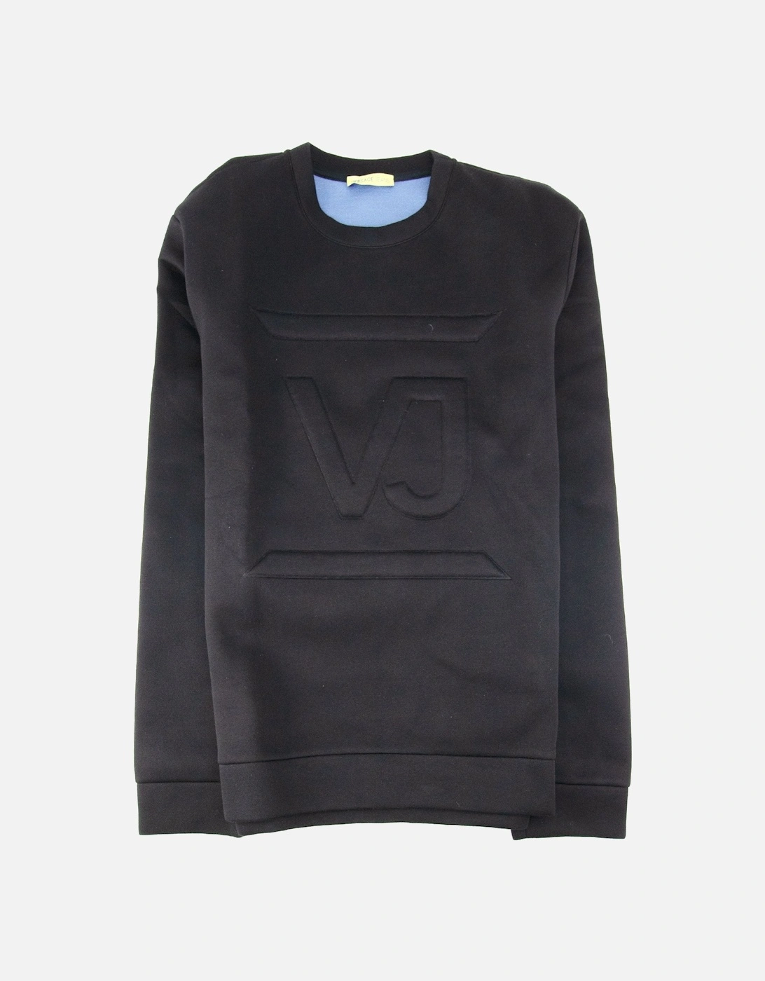 Jeans Embossed Logo Double Jersey Sweatshirt Black, 3 of 2