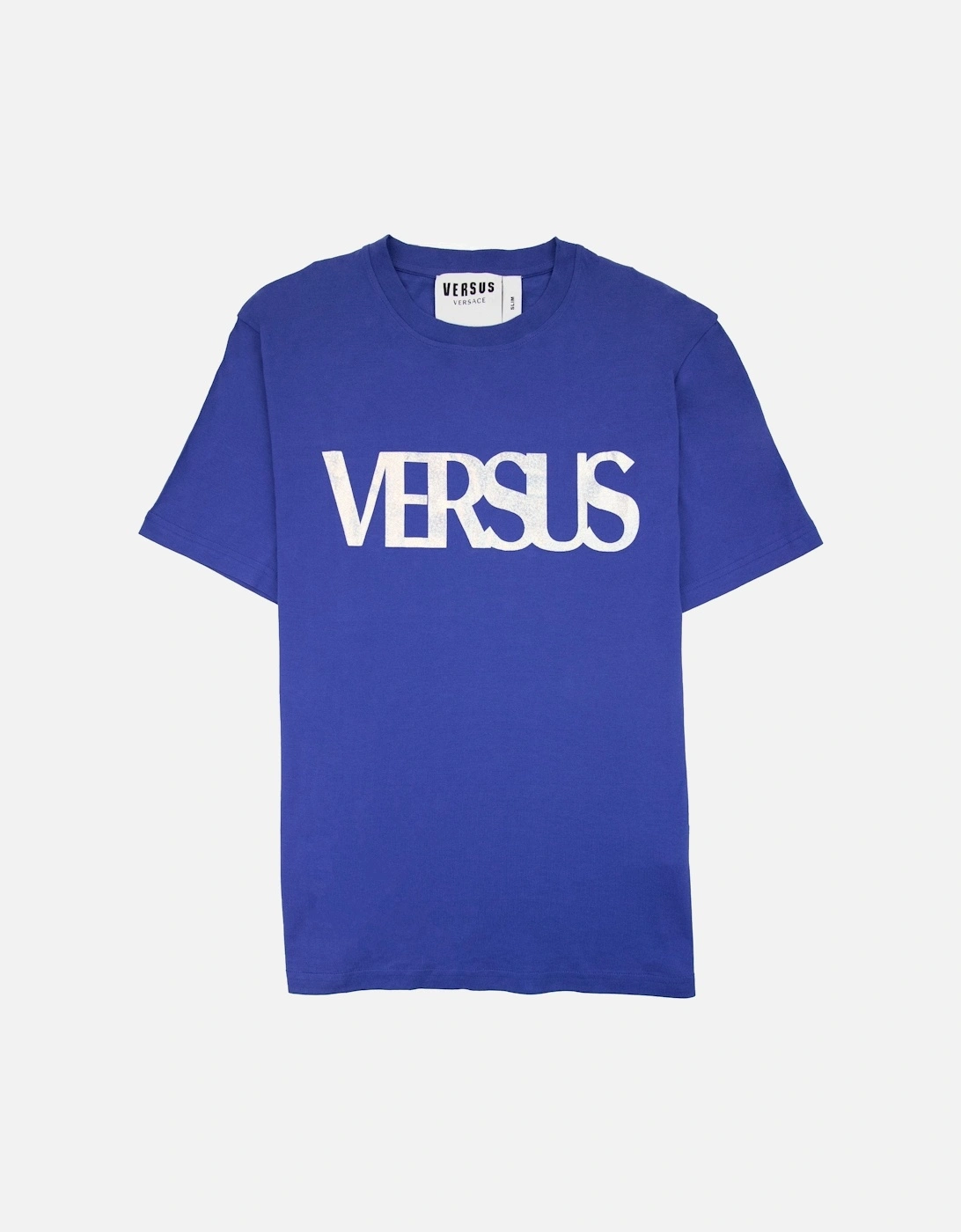 Versace Versus Logo Printed T Shirt Royal Blue, 5 of 4