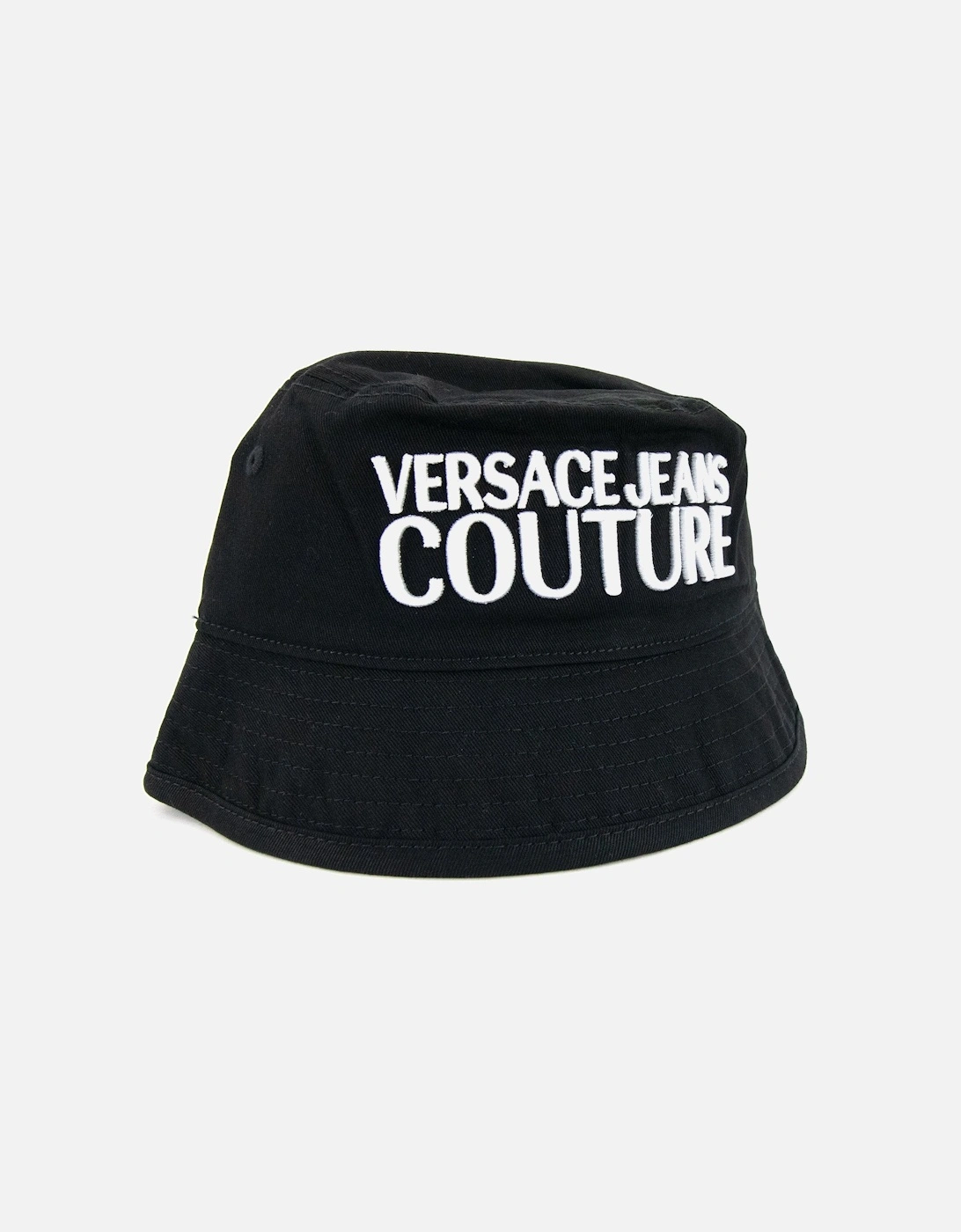 Jeans Couture Logo Embroidered Fisherman Hat Black 899