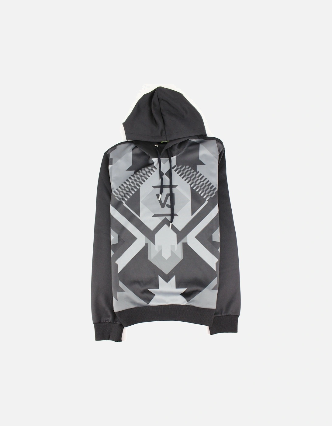 Jeans Geometric Hoodied Sweatshirt Black, 3 of 2